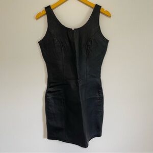 [Vintage] Genuine Leather Mini Dress